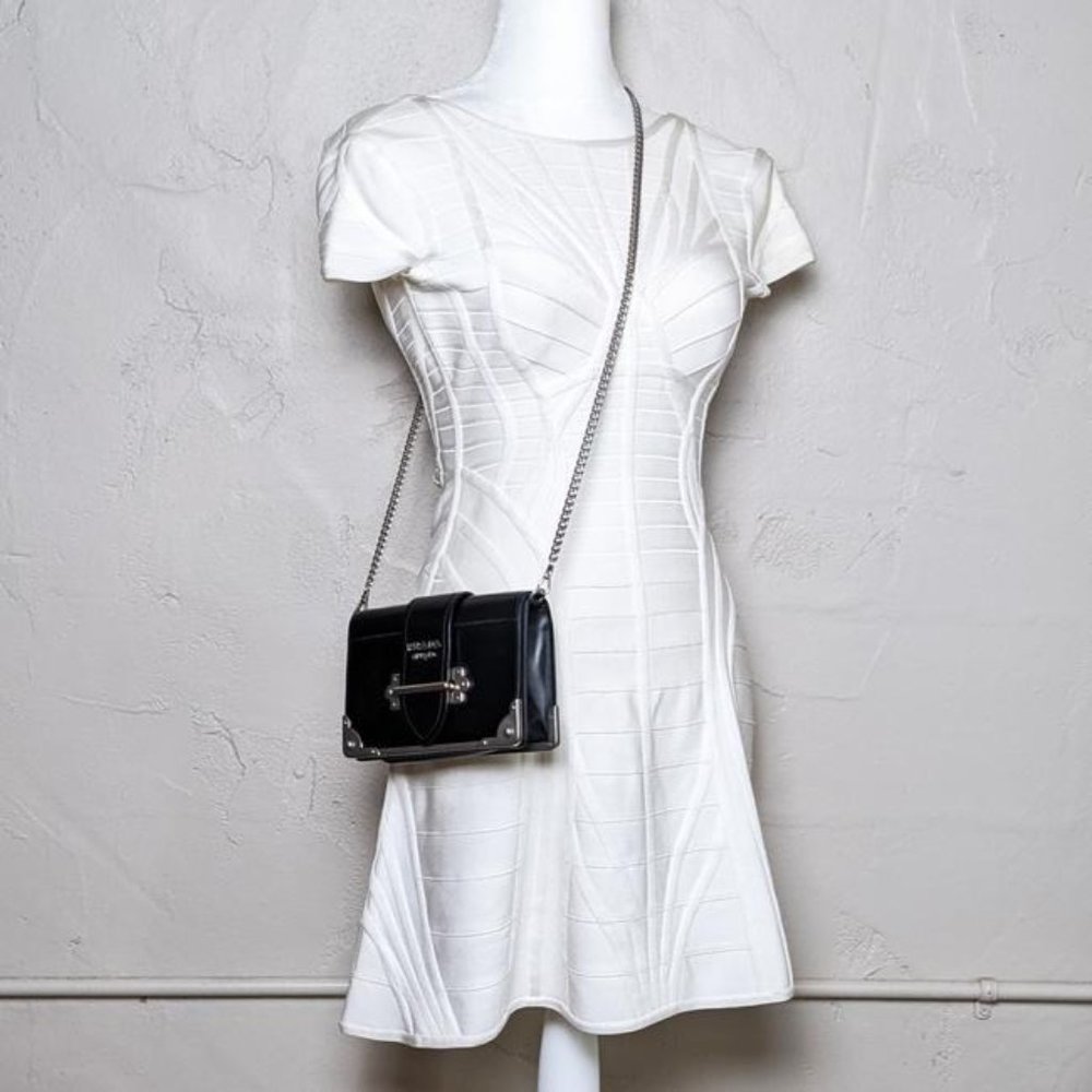 SOLD Prada Cahier Black Leather Cross Body Bag - Picture 8 of 8